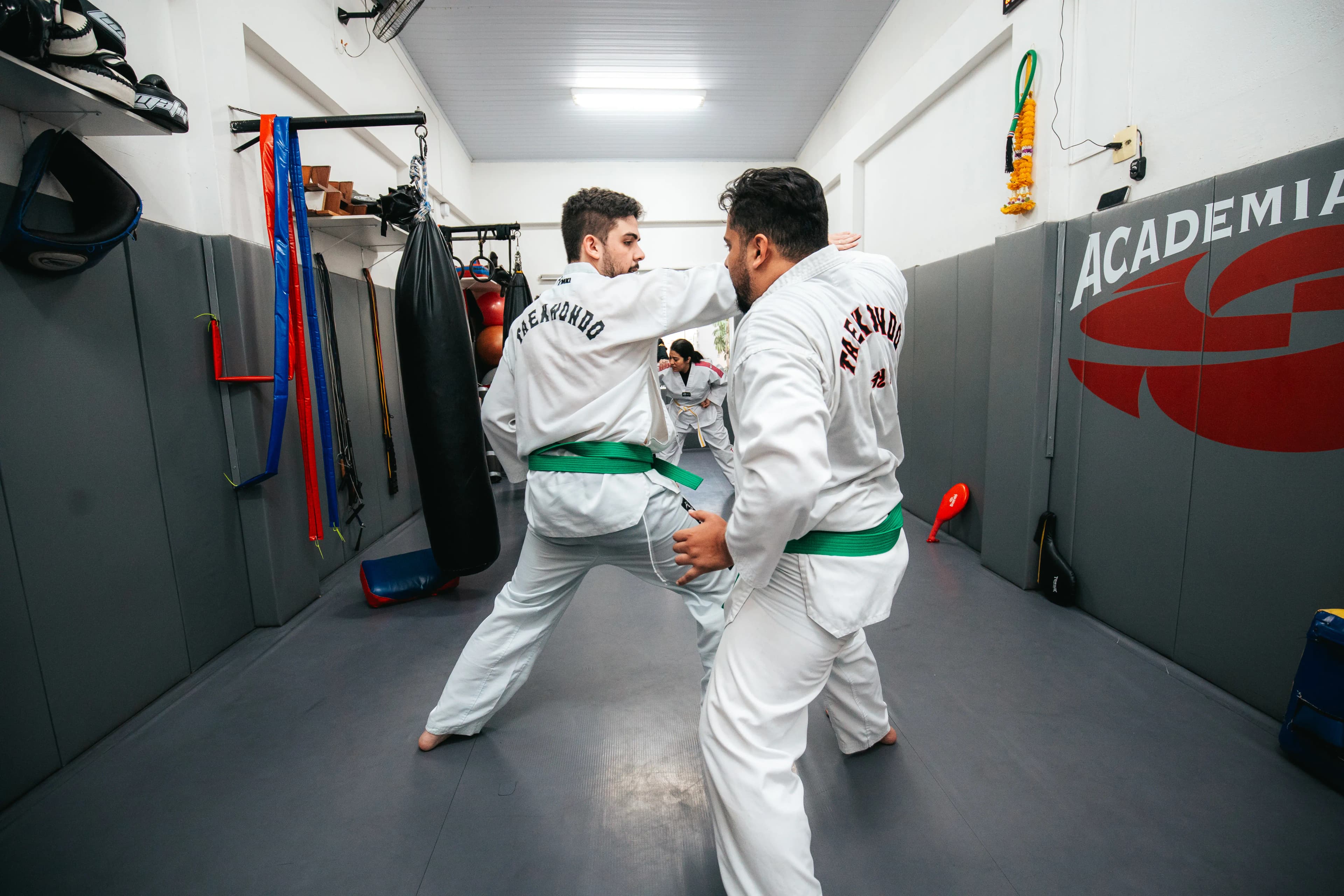 Bastidores do treino