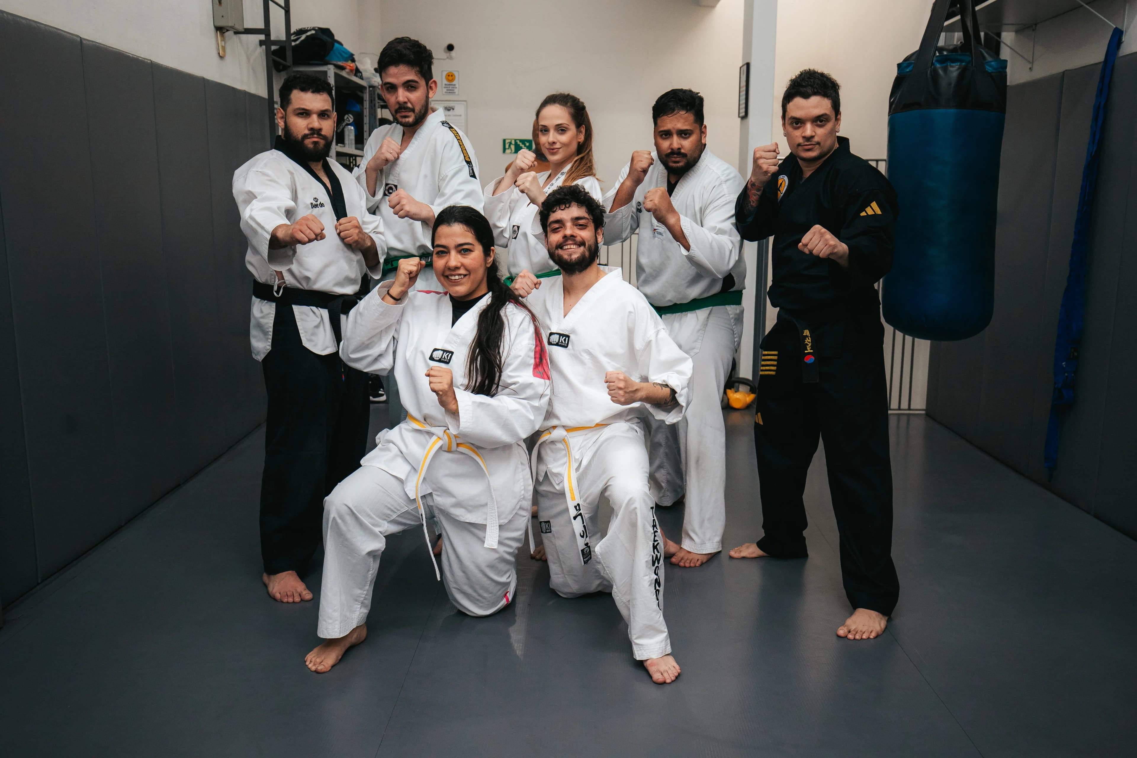A equipe reunida